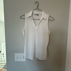 Callaway Women's White Sleeveless Blouse